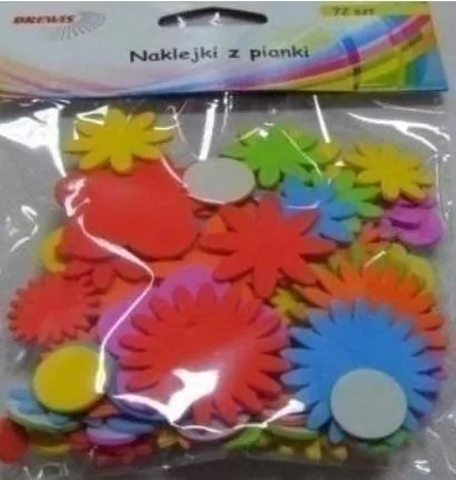 Naklejki z pianki. Kwiatki - tantis.pl