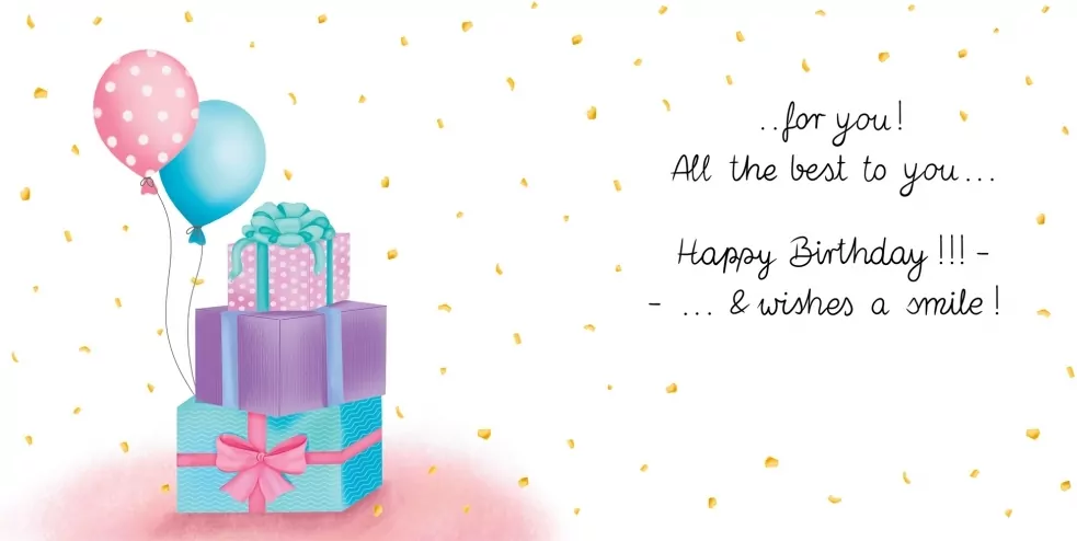 Karnet. Happy Birhday. Tort - tantis.pl