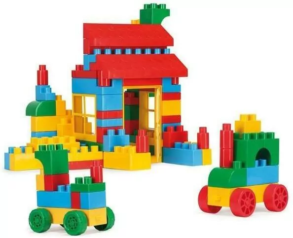 Klocki Blocks w pojemniku. 132 elementy - tantis.pl