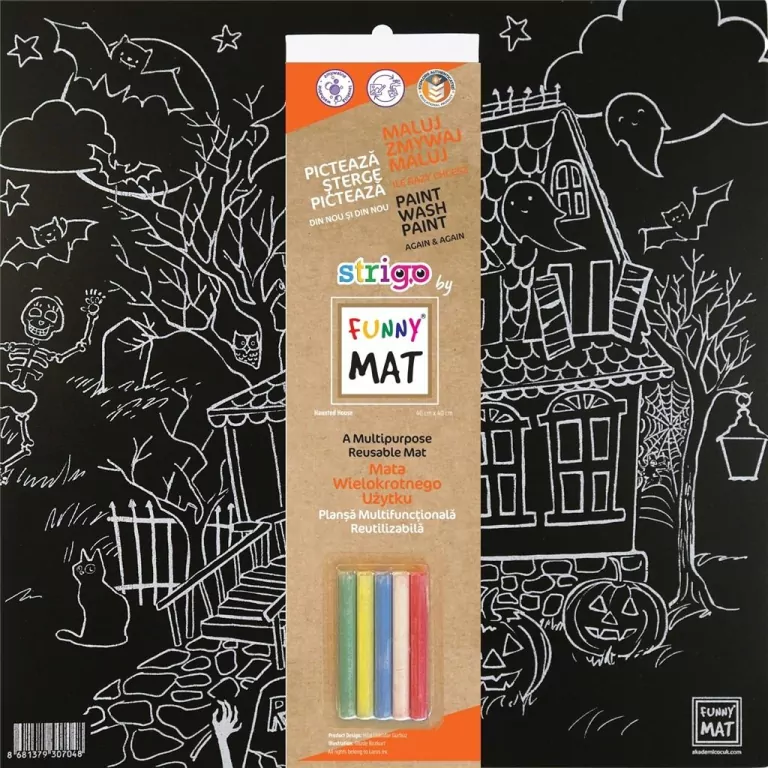 Mata czarna + kreda Halloween Funny Mat STRIGO - tantis.pl