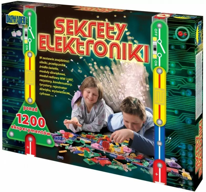 Sekrety elektroniki. Zabawka naukowa. 1200 kombinacji. DROMADER - tantis.pl