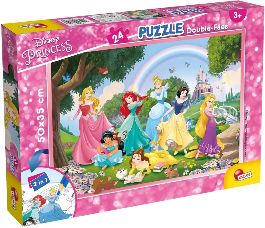 Puzzle dwustronne 24. Disney Princess - tantis.pl