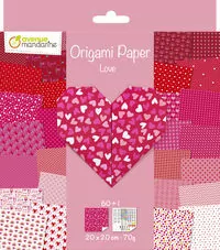 Papier Origami Miłość 20x20cm 70g - tantis.pl
