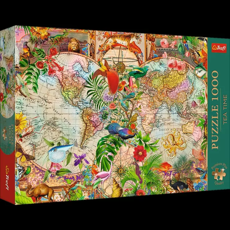 Puzzle 1000 Antyczna mapa świata TREFL - tantis.pl