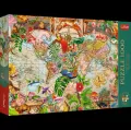 Puzzle 1000 Antyczna mapa świata TREFL - tantis.pl