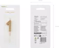 Świeczka urodzinowa 1 złota 4,5cm - tantis.pl