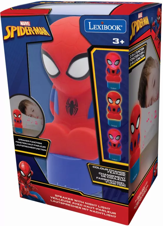 Lampka z głośnikiem. Spider-Man - tantis.pl