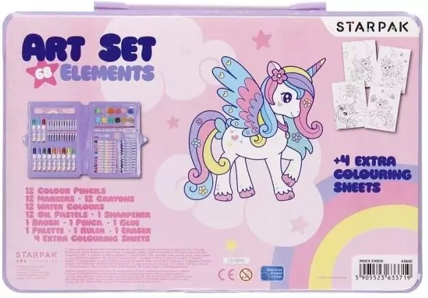 Zestaw artystyczny 68 elementów. Unicorn - tantis.pl