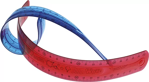 Linijka elastyczna 30cm mix - tantis.pl
