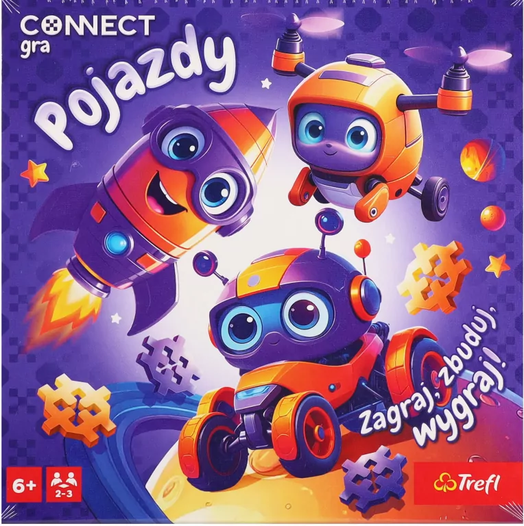 Gra dla dzieci Connect Pojazdy TREFL - tantis.pl