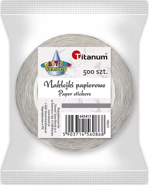 Naklejki papierowe na taśmie Motyle 25mm 500szt - tantis.pl