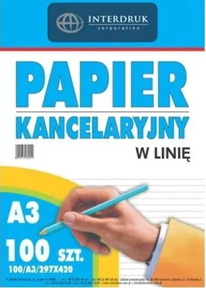 Papier kancelaryjny A3/100K. Linia - tantis.pl