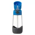 B.Box. Bidon tritanowy ze słomką. 450 ml. Blue Slate - tantis.pl