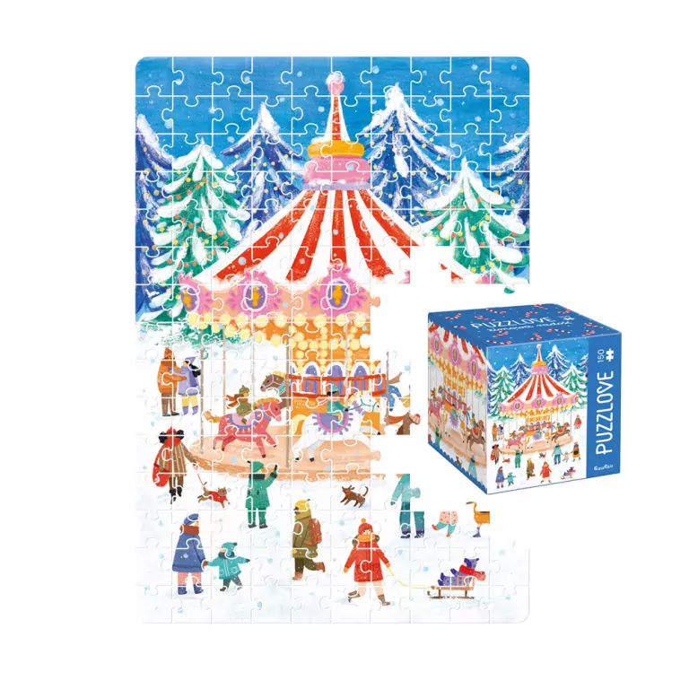 Puzzlove CzuCzu Zimowa radość 150el - tantis.pl