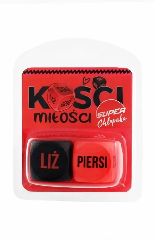 Kości Kamasutra Super Chłopaka (czerwono-czarne) - tantis.pl