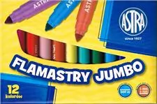 Flamastry Jumbo. 12 kolorów - tantis.pl