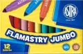 Flamastry Jumbo. 12 kolorów - tantis.pl