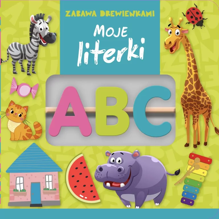 Zabawa drewienkami. Moje literki - tantis.pl