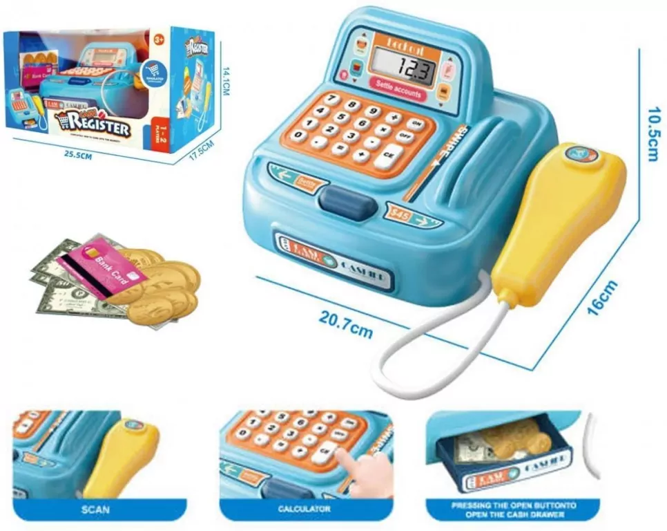 Kasa sklepowa kalkulator open box 25,5x17,5x14cm - tantis.pl