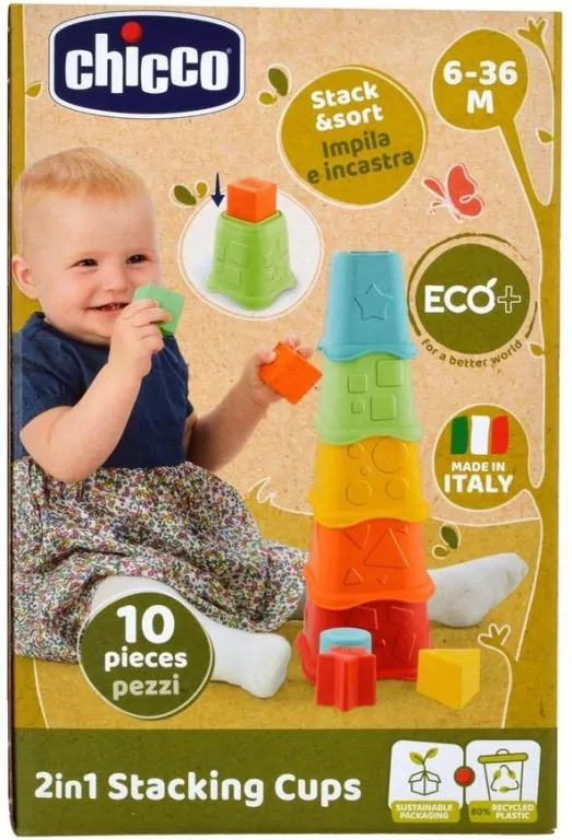 Wieża 2w1 kubeczki Eco+ - tantis.pl