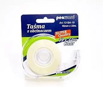 Taśma biurowa z obcinaczem 19mmx33m - tantis.pl
