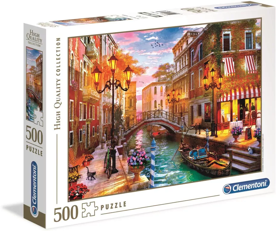 Puzzle 500. High Quality Collection. Zachód słońca nad Wenecją - tantis.pl