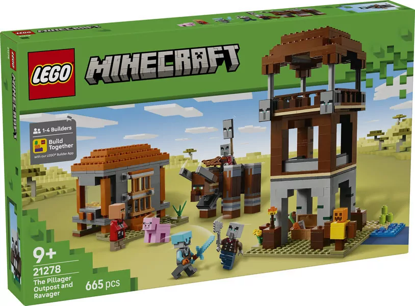 LEGO® Minecraft. Kryjówka rozbójników i dewastatorów 21278 - tantis.pl