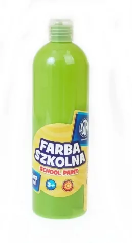 Farba szkolna 500ml. Limonkowa - tantis.pl