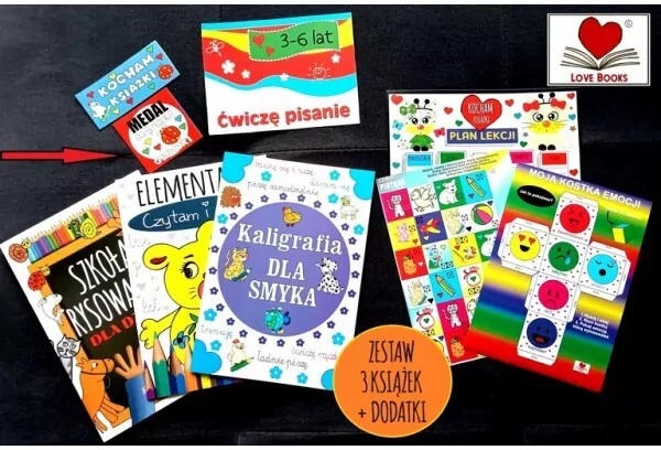 Ćwiczę pisanie 3-6 lat. Zestaw 3 książek z dodatka - tantis.pl