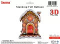 Balon Boże Narodzenie Dom z piernika 100x72cm - tantis.pl