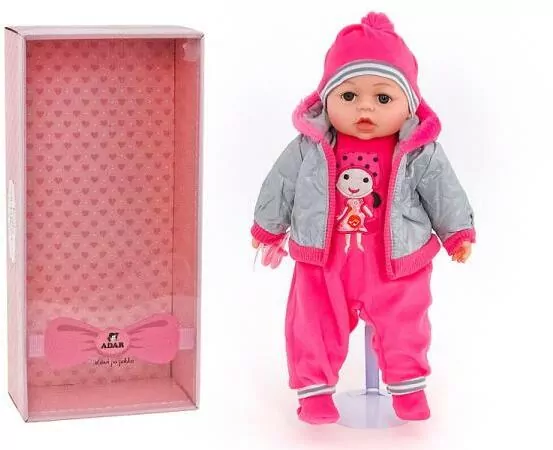Lalka bobas 45cm z dźwiękiem 501249 - tantis.pl