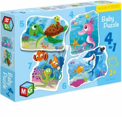Baby Puzzle 4w1 Pod wodą