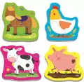 Zwierzęta na wsi. Puzzle Baby 4w1 - tantis.pl
