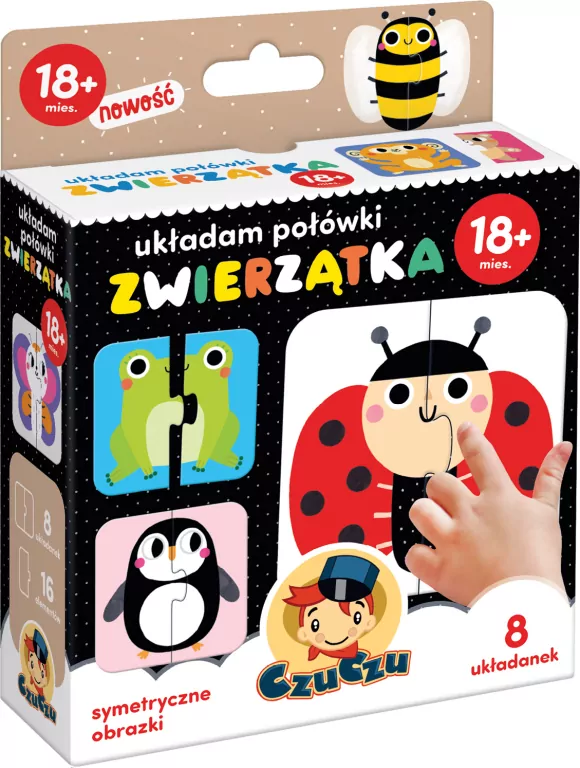 CzuCzu. Zwierzątka. Układam połówki. 18m+ - tantis.pl