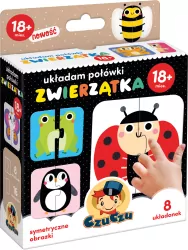 CzuCzu. Zwierzątka. Układam połówki. 2x8 elementów