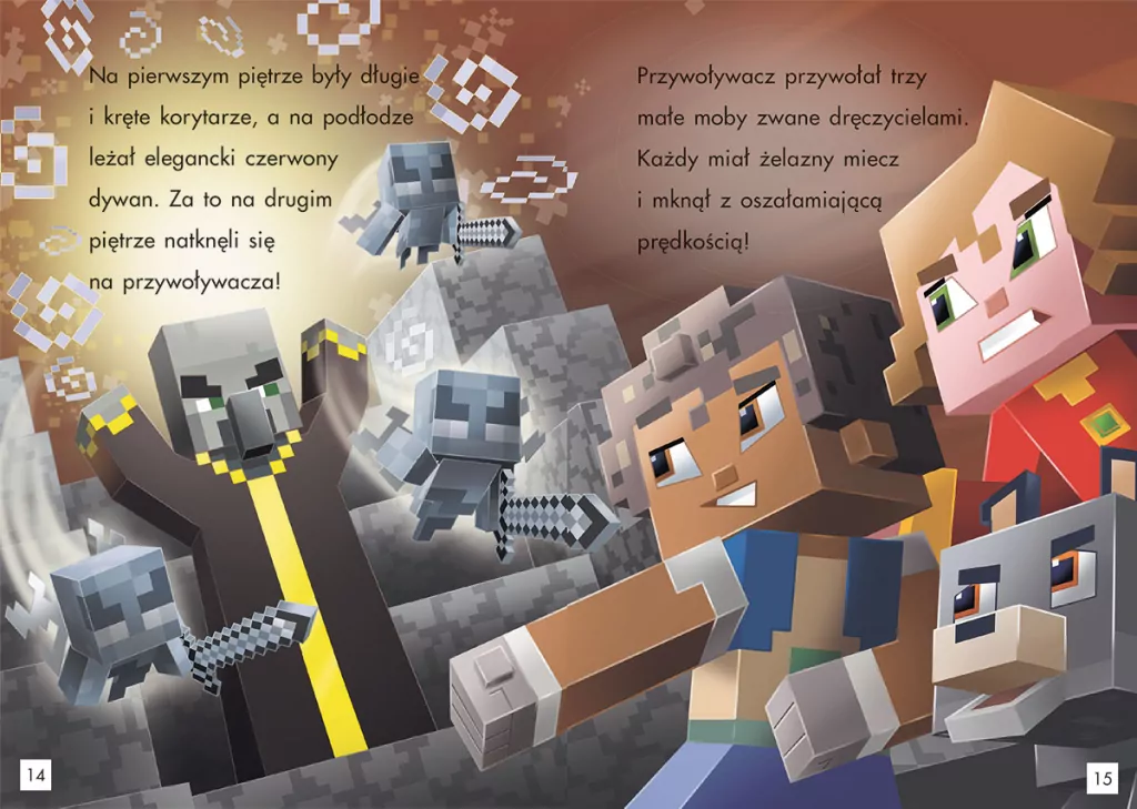 Moby w leśnym dworze. Tryb czytania. Minecraft - tantis.pl