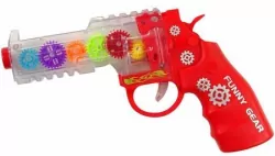 Pistolet czerwony ze światłem i dżwiękiem