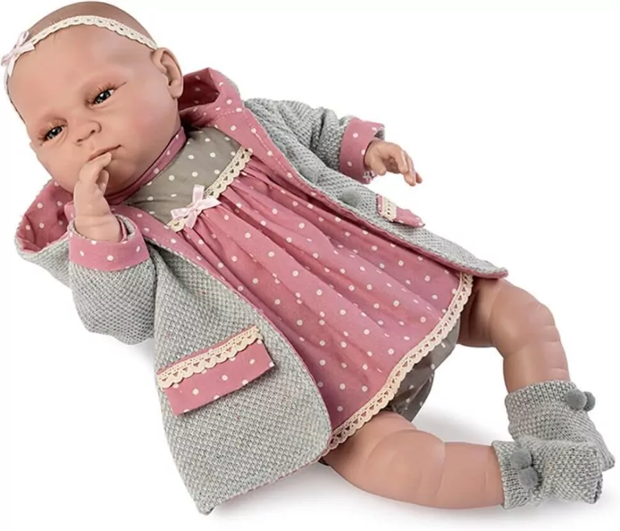 Lalka bobas hiszpańska Valeria płacze, mówi 45cm - tantis.pl
