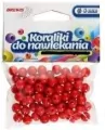 Koraliki do nawlekania czerwone+ sznurek 8mm 16g - tantis.pl