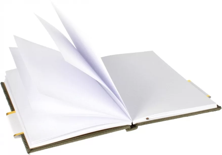 Notes A5/80K sztruksowy oliwka - tantis.pl