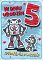 Karnet Urodziny 5 - tantis.pl