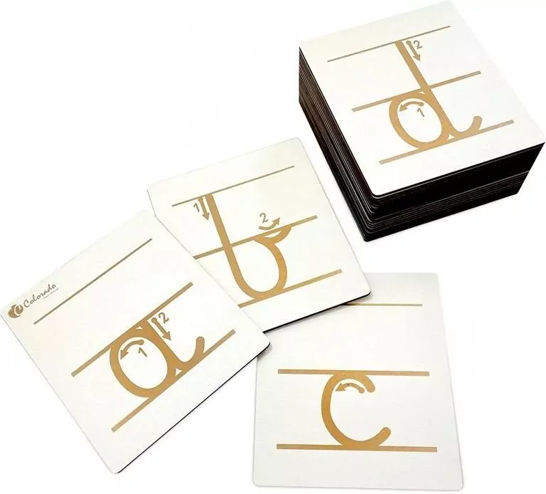 Alfabet do nauki pisania. Małe litery - tantis.pl