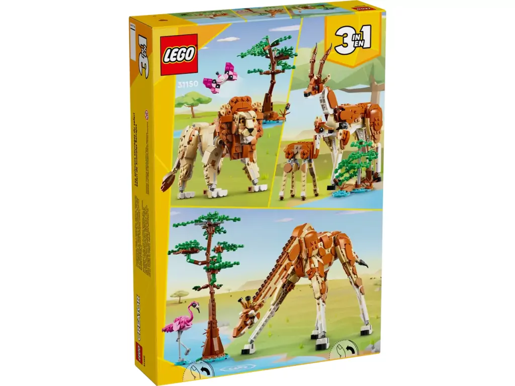 LEGO® Creator. Dzikie zwierzęta z safari 31150 - tantis.pl