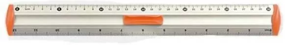 Linijka 30cm aluminiowa. Pomarańczowa - tantis.pl