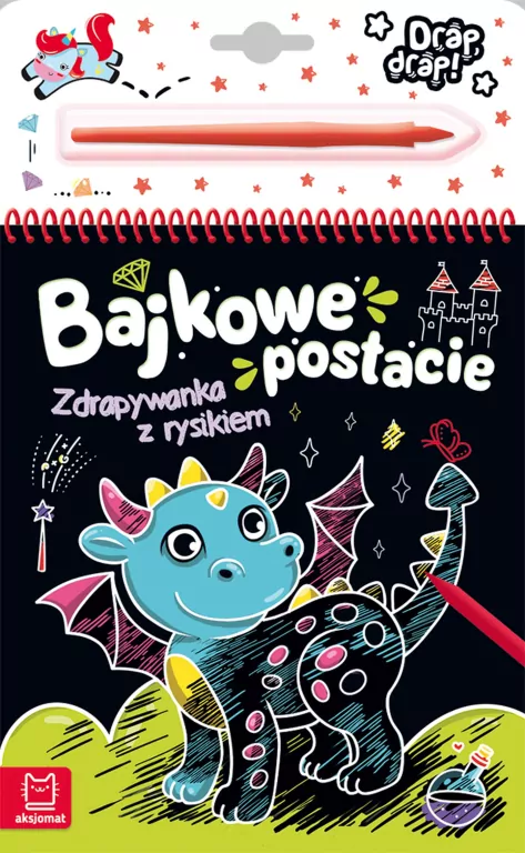 Bajkowe postacie. Zdrapywanka z rysikiem - tantis.pl