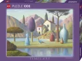 Puzzle 1000 Timeless, Pani w błękicie - tantis.pl