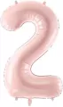Balon foliowy 2 jasny różowy 72cm - tantis.pl