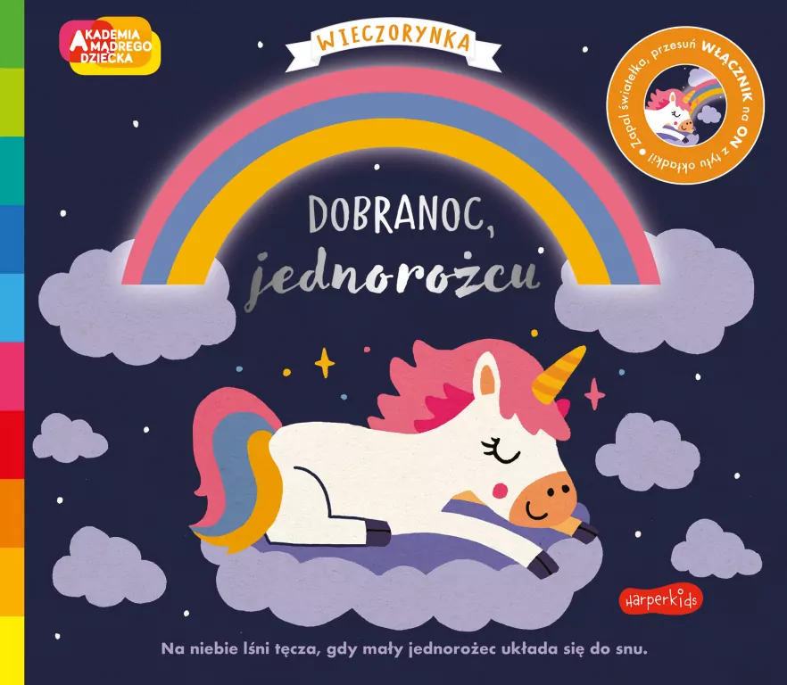 Dobranoc, jednorożcu. Wieczorynka. Akademia mądrego dziecka - tantis.pl