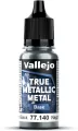 Vallejo: 77.140 - True Metallic Metal - Base - Obsidian Black (18 ml) - tantis.pl
