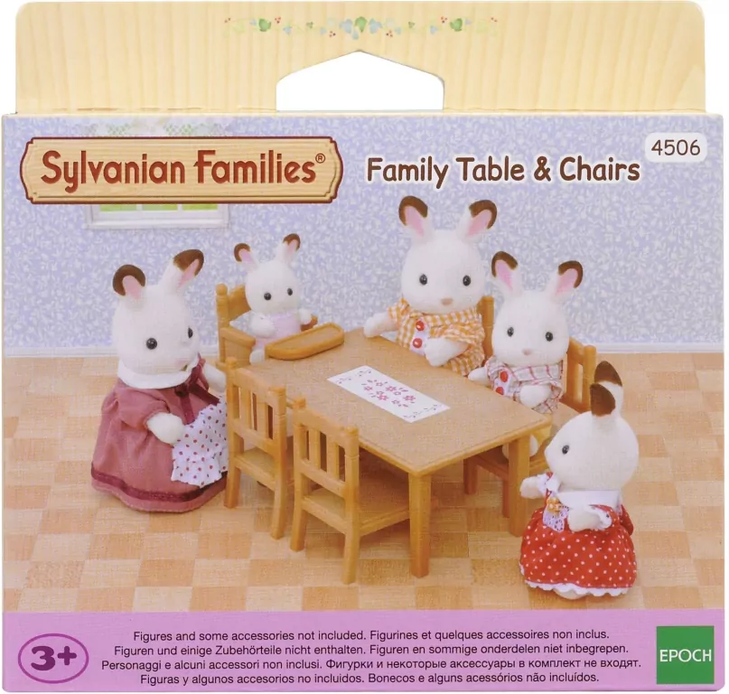 Stół i krzesła do jadalni. Sylvanian Families - tantis.pl